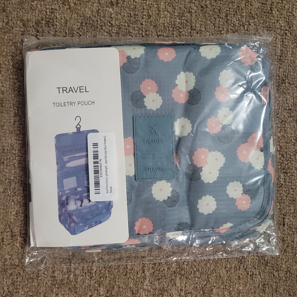 Ravel Blue Floral Toiletry Pouch